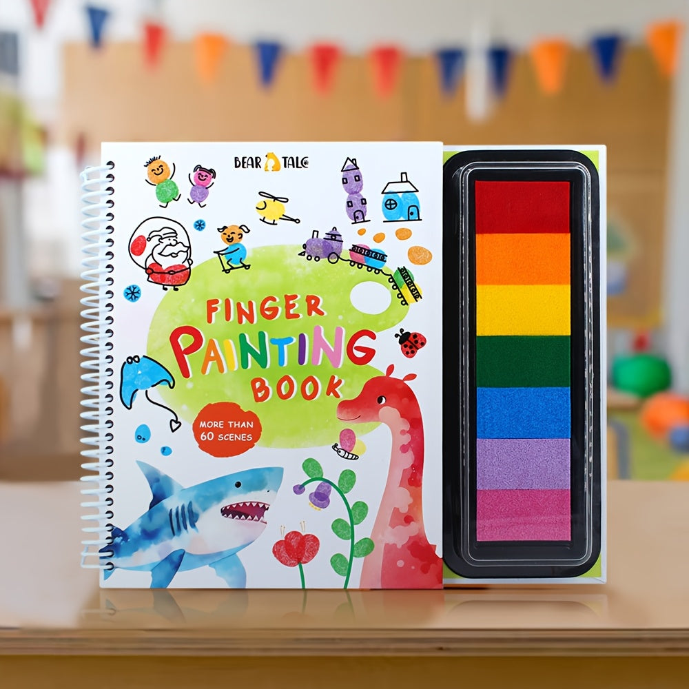 Coloring Book for Finger Painting,