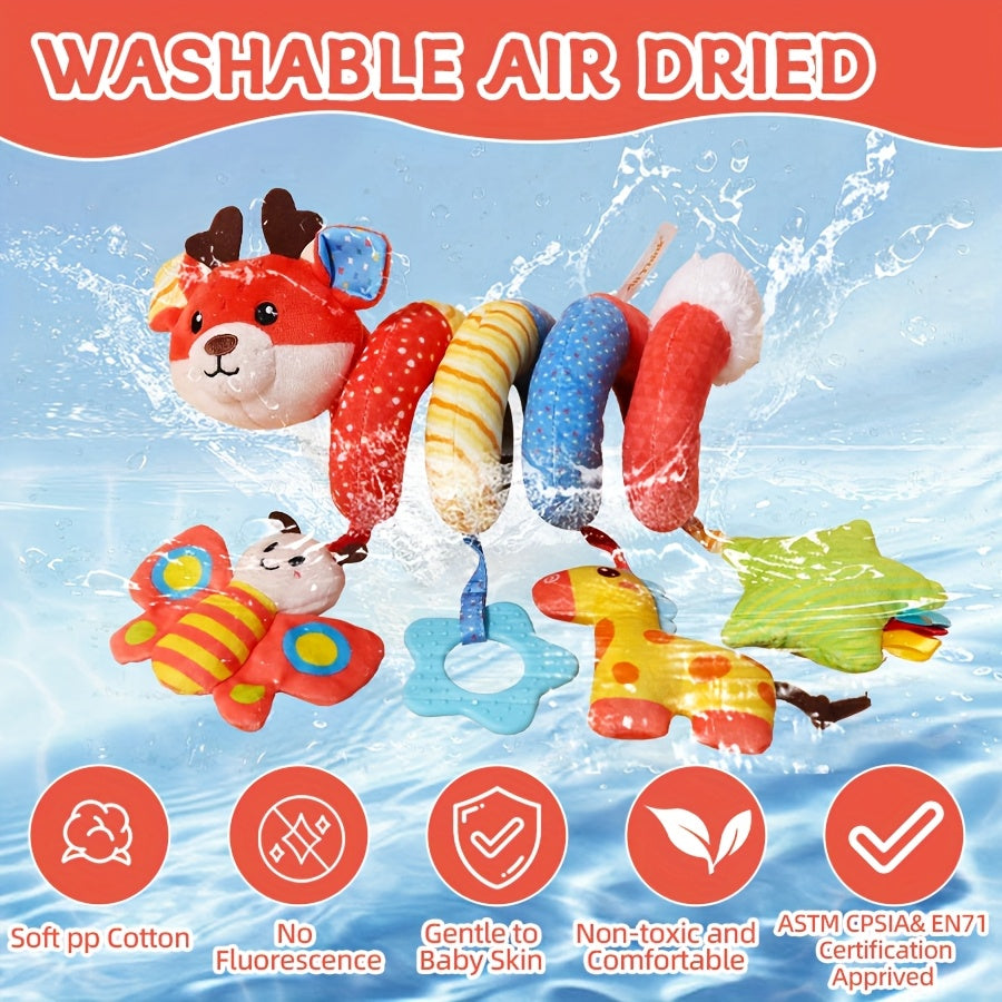 Baby Stroller Hanging Toy, Spiral Ribbon