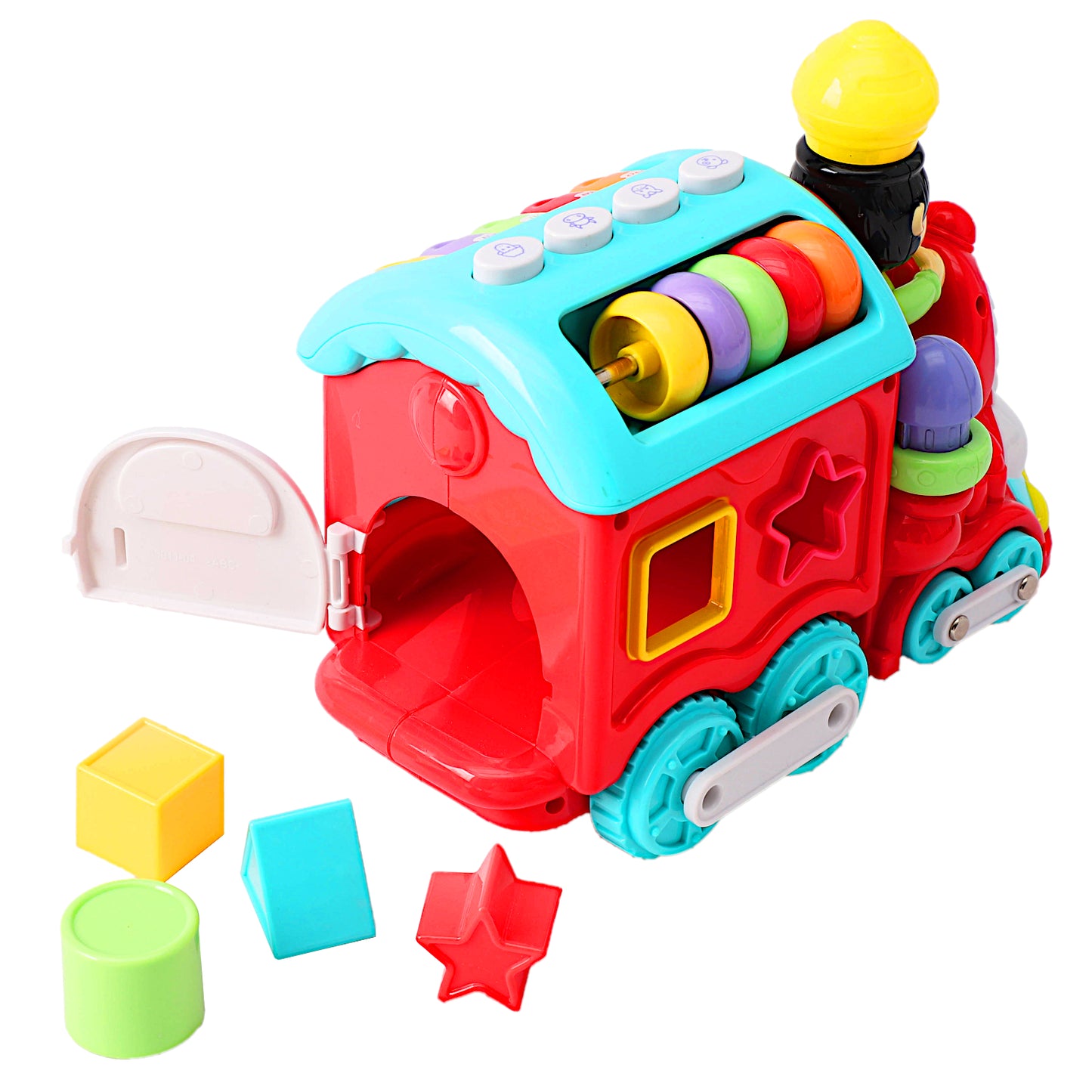 -Interactive Musical Learning Toy with Cartoon Design (4pcs blocks included)