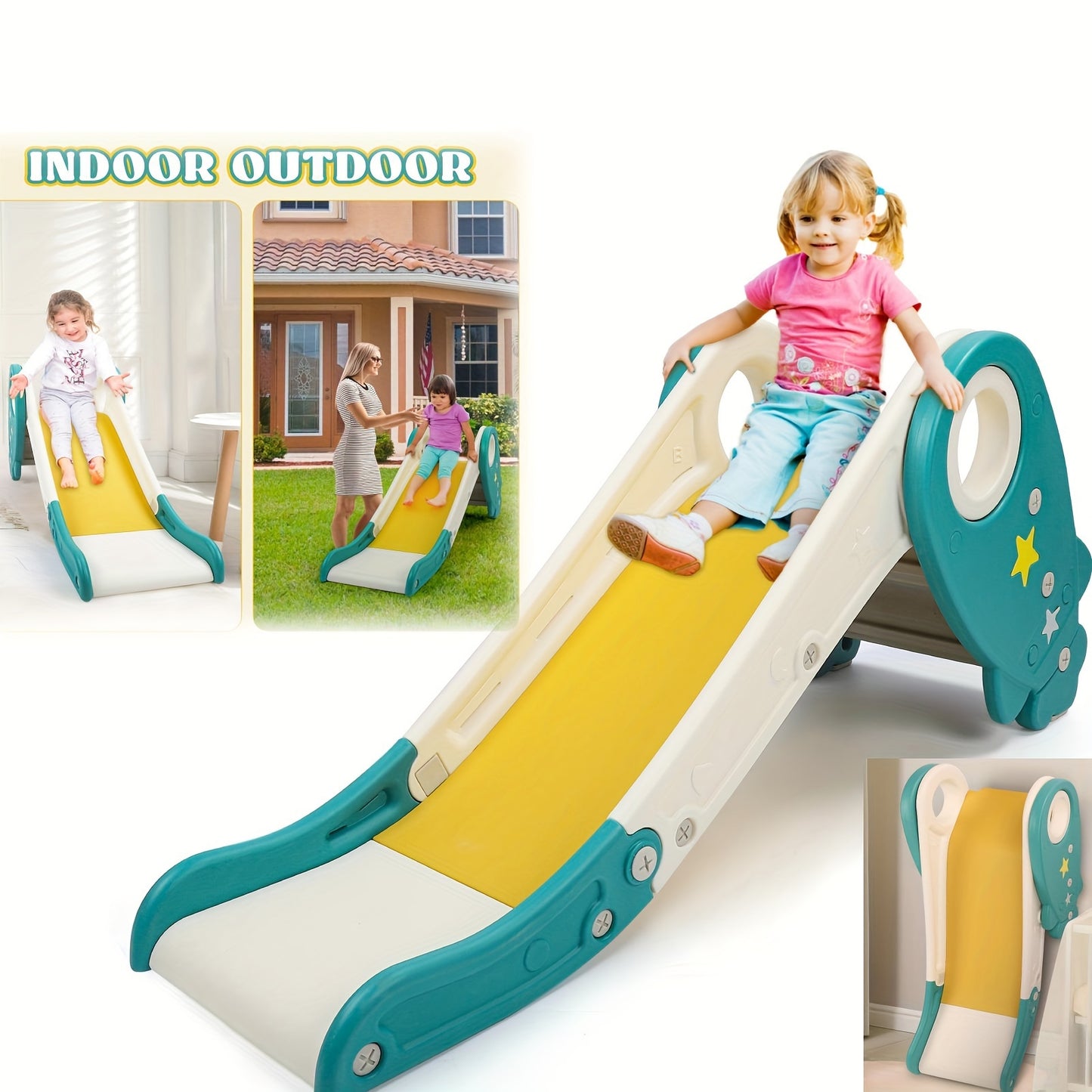 Indoor Outdoor Slide For Toddlers Age 1-3