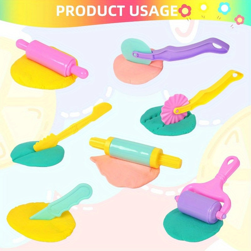 Dough Playset with Animal Shapes and Utensils