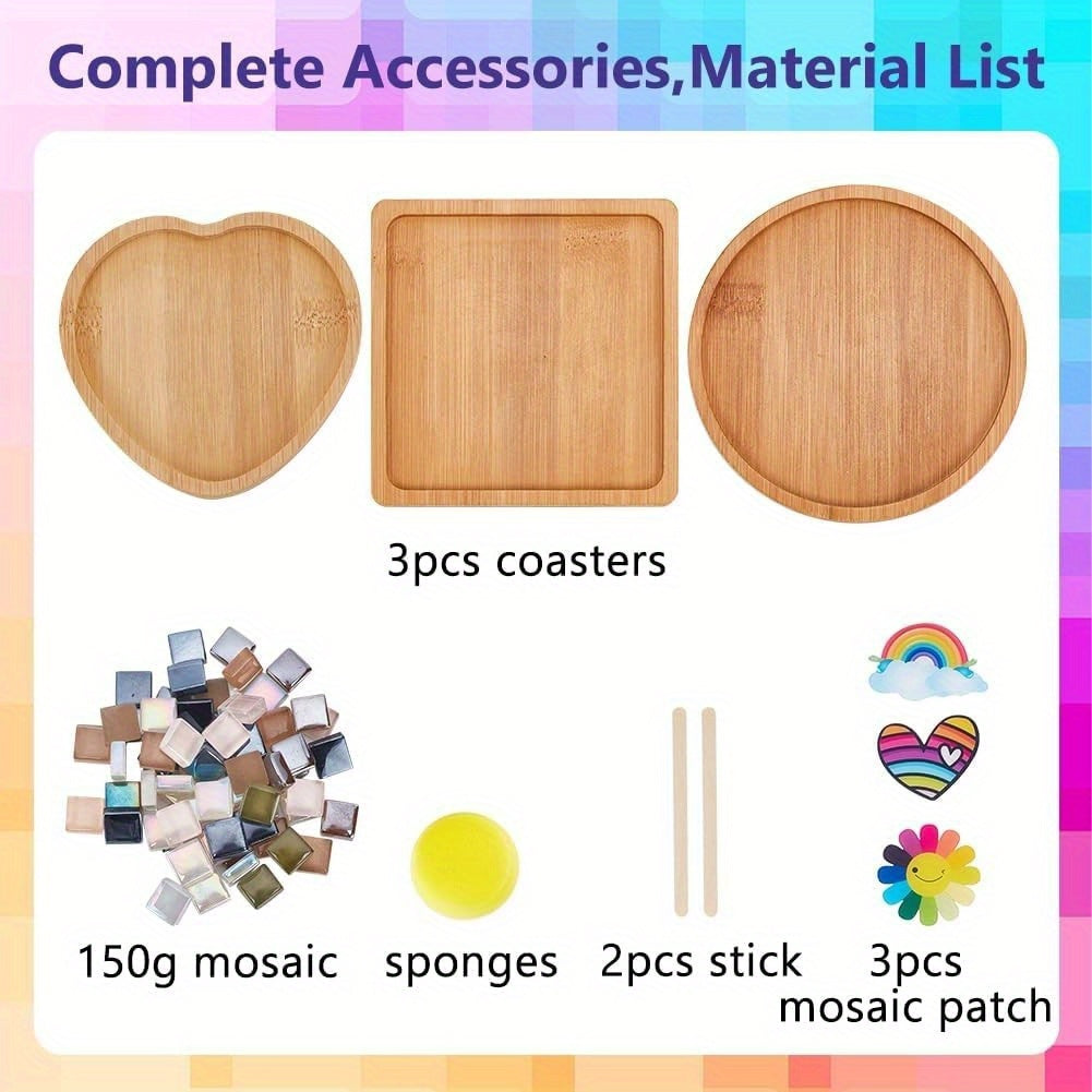 Rainbow Mosaic Coaster Kit