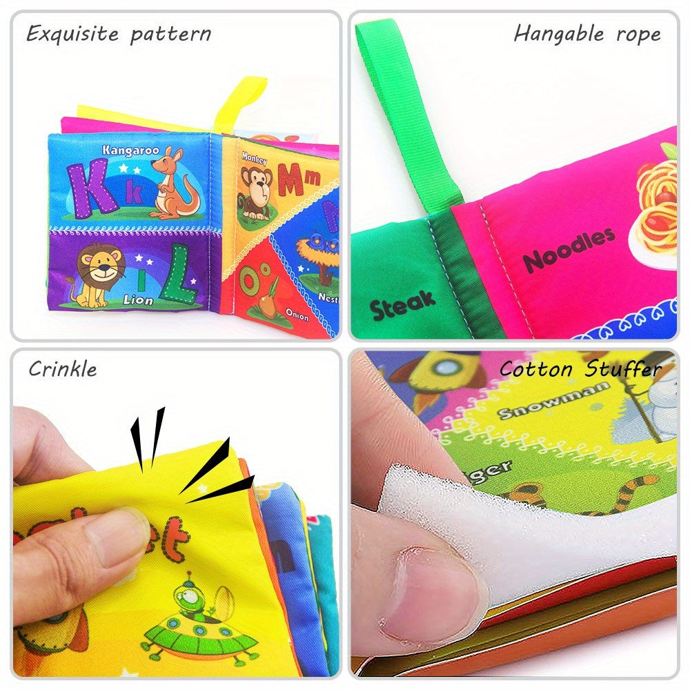 8 Pcs Early Educational  Cloth Activity Books for Infants Newborn