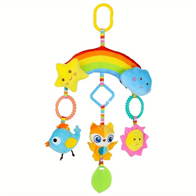 Plush Toy Car Hanging Bed Bell Soothing Toy,