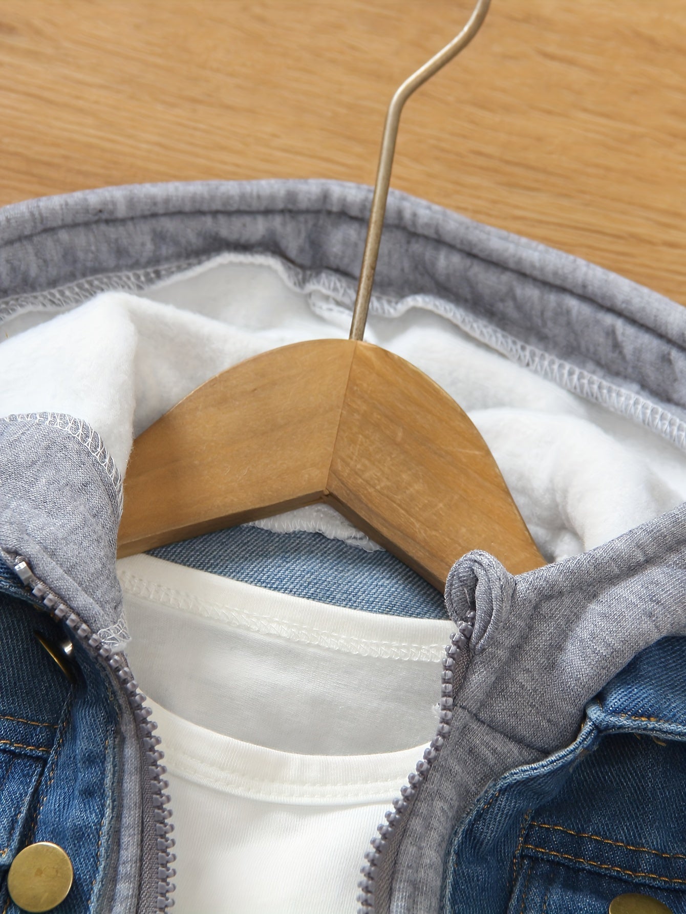 Boys Denim Jacket with Hood