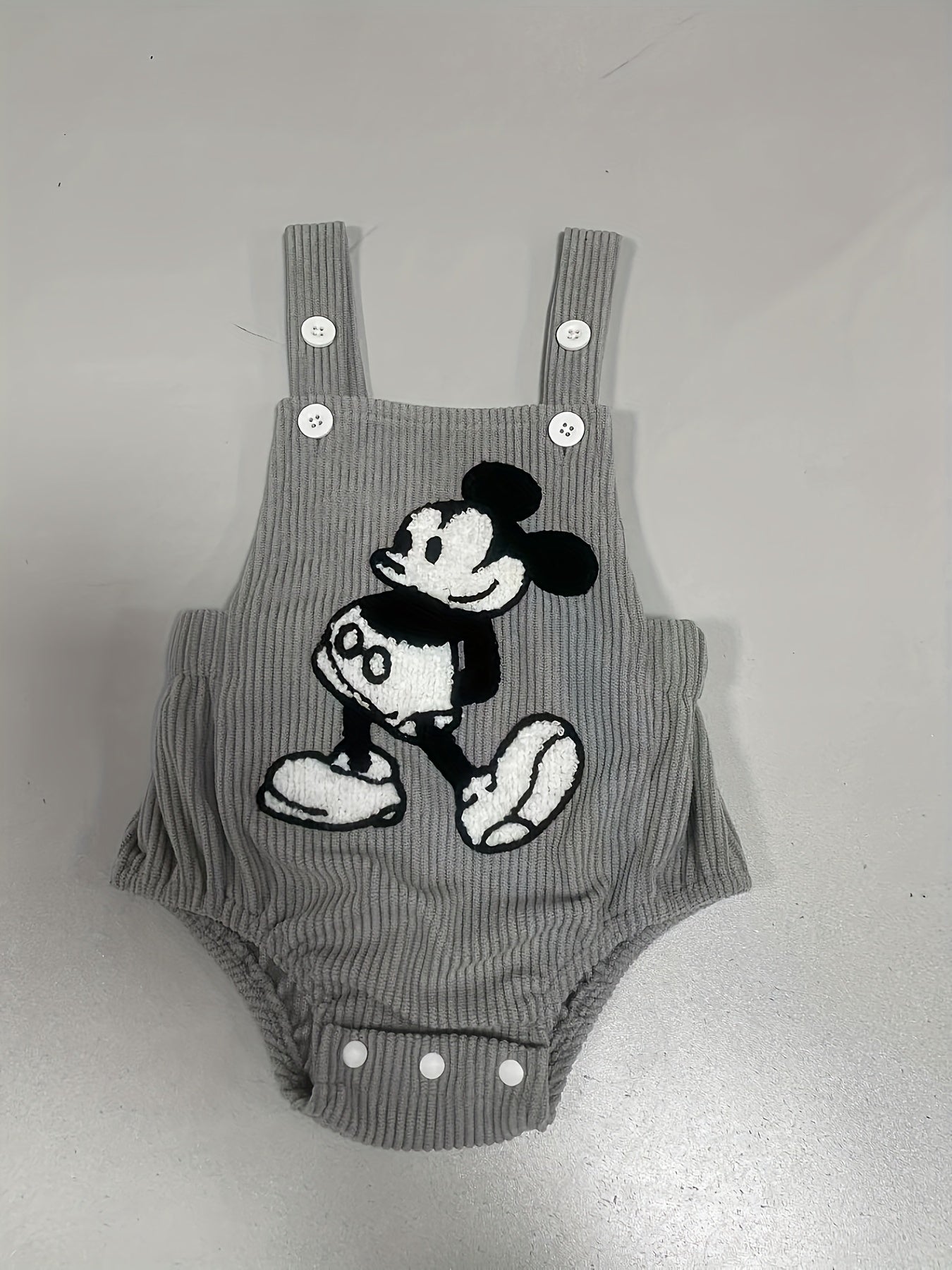 Mouse Embroidered Romper