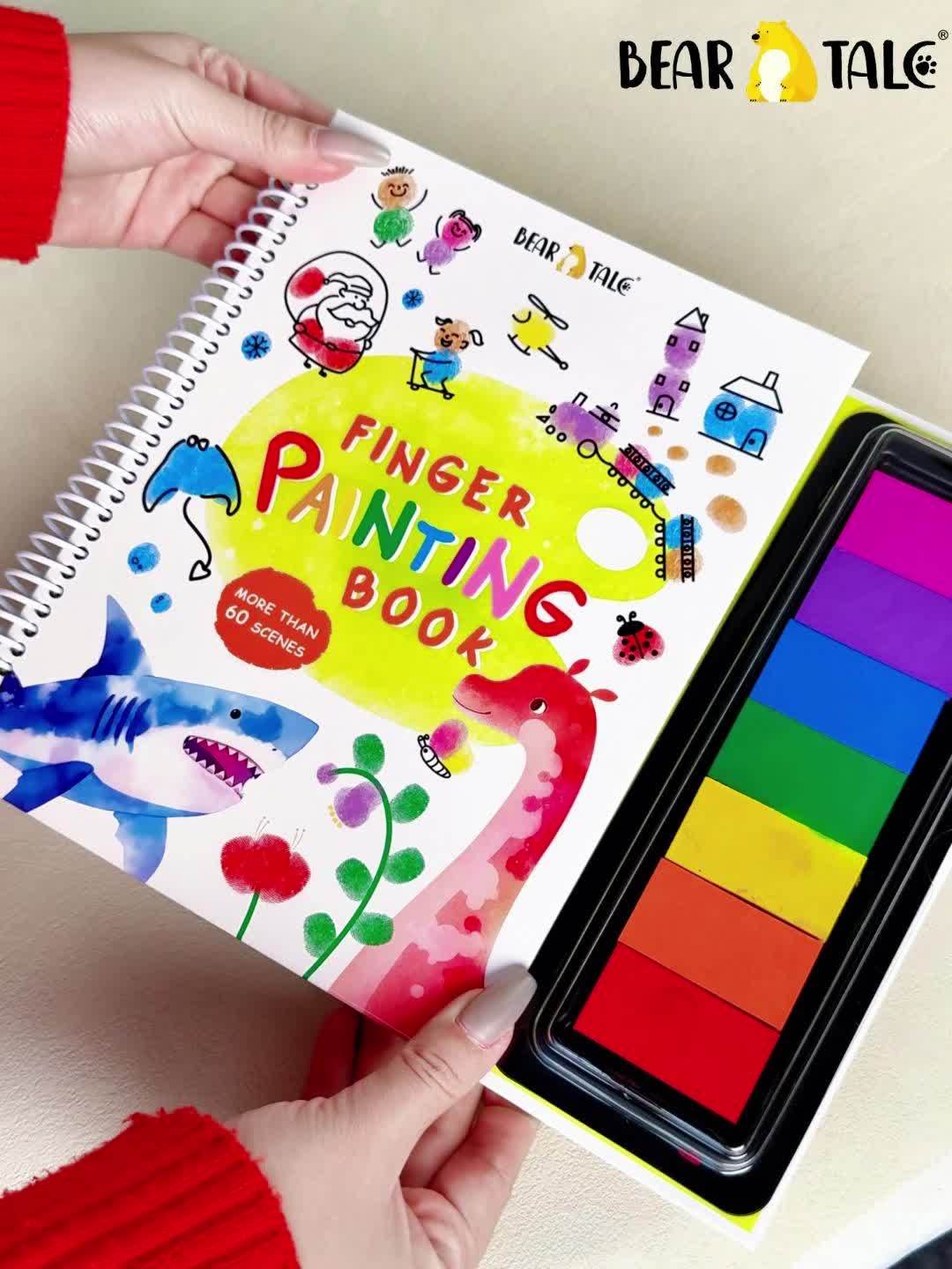 Coloring Book for Finger Painting,