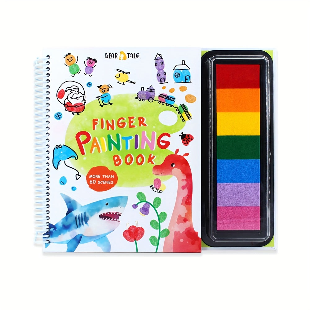 Coloring Book for Finger Painting,