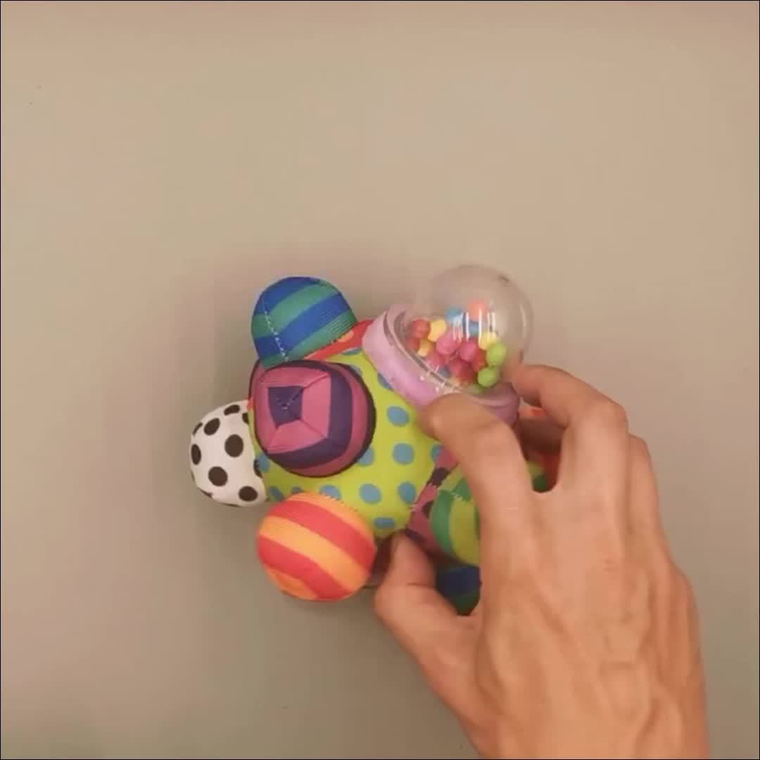 Tactile Sensory Three-dimensional Rattle Cloth Ball