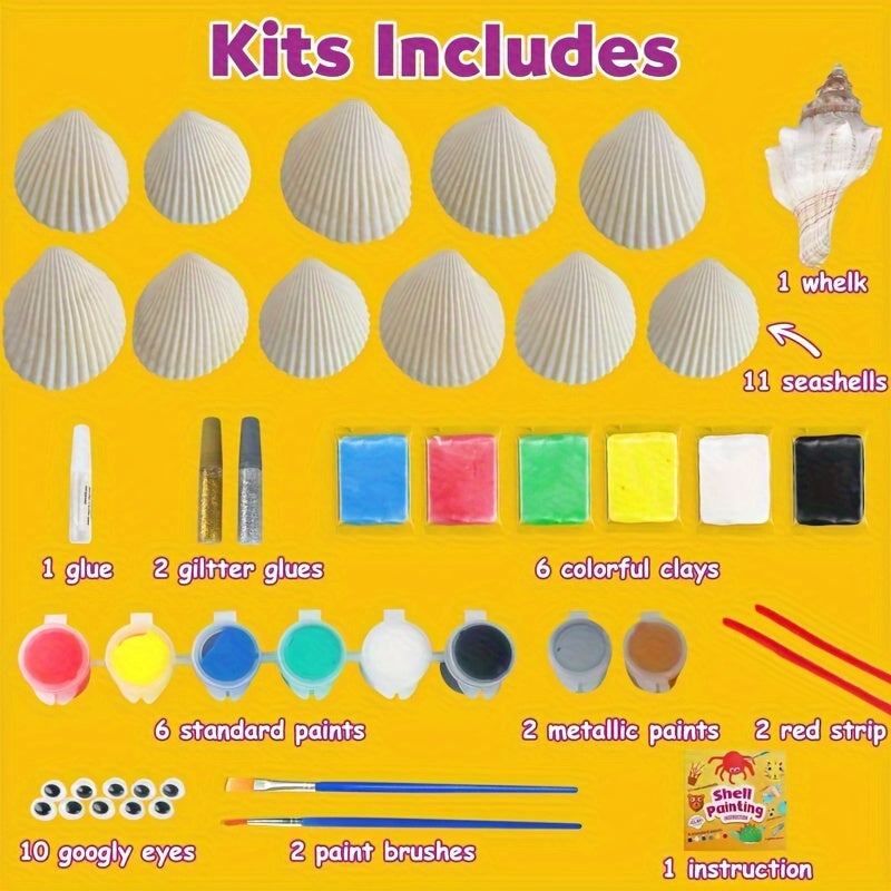 Sea Shell Painting Kit For Kids