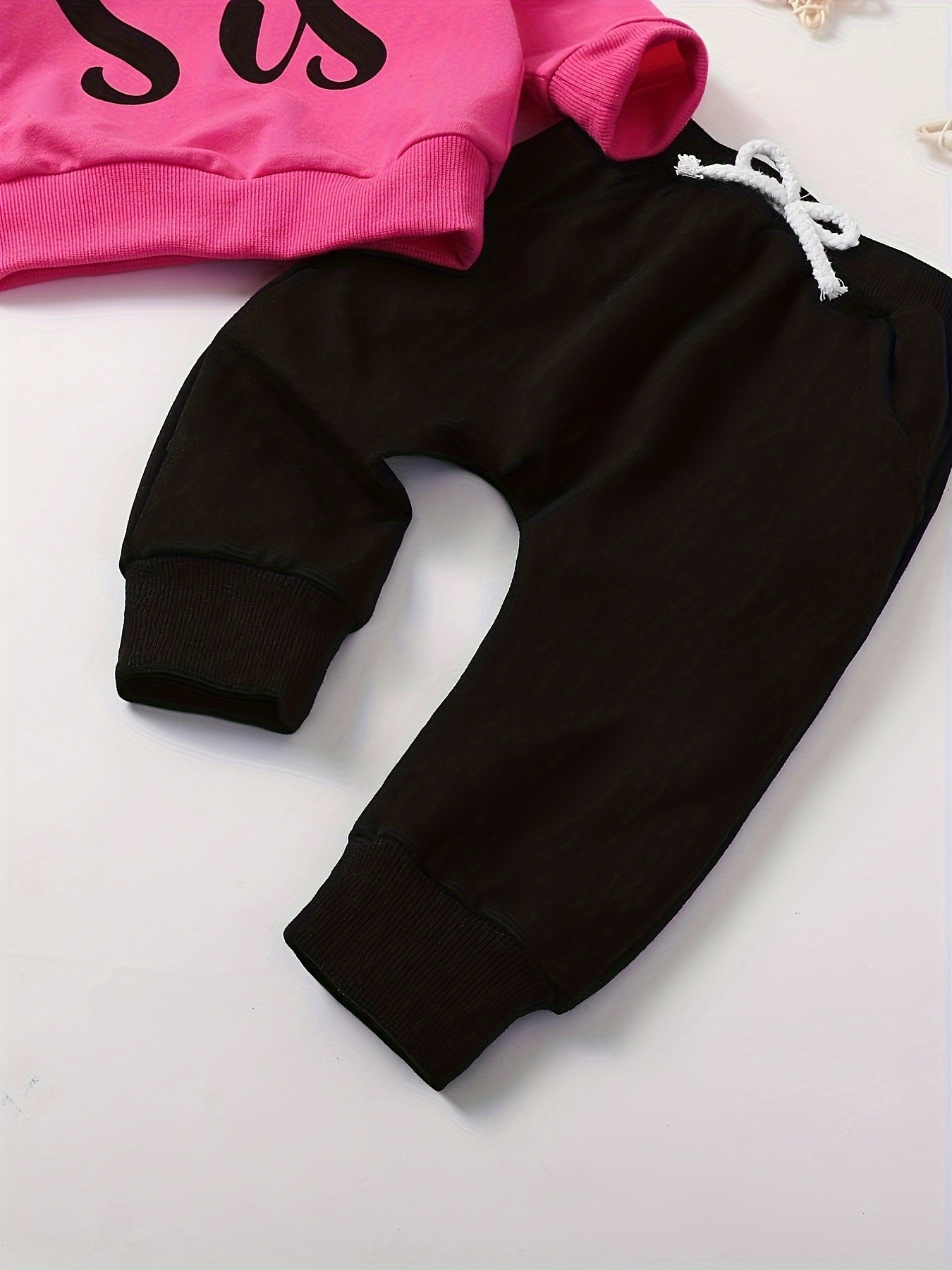 2-piece  Long Sleeve Hoodie , Sweater &  Drawstring Jogging Pants