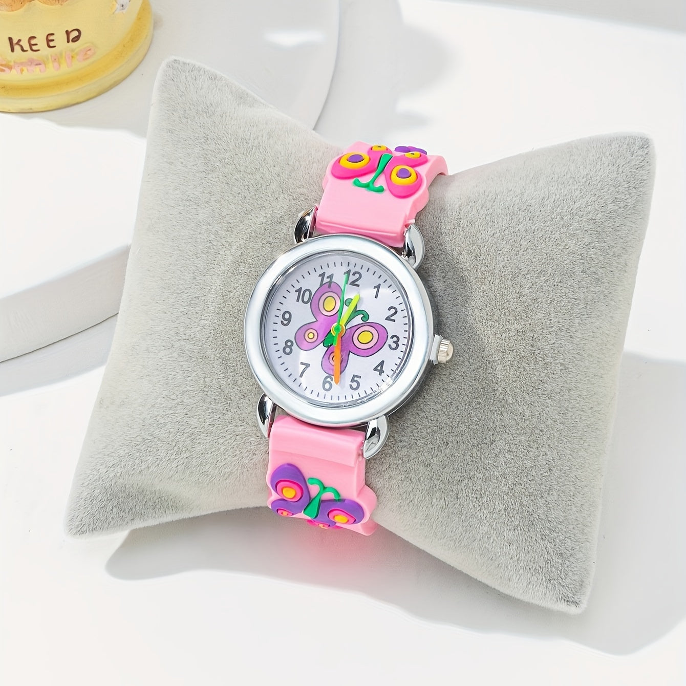 Chic Pink Butterfly Quartz Watch