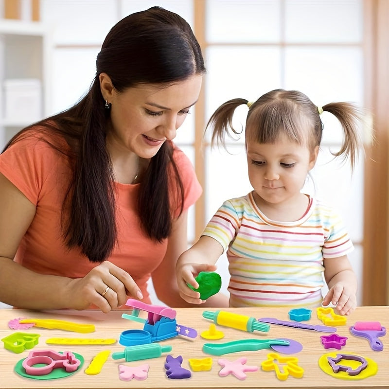 Dough Playset with Animal Shapes and Utensils