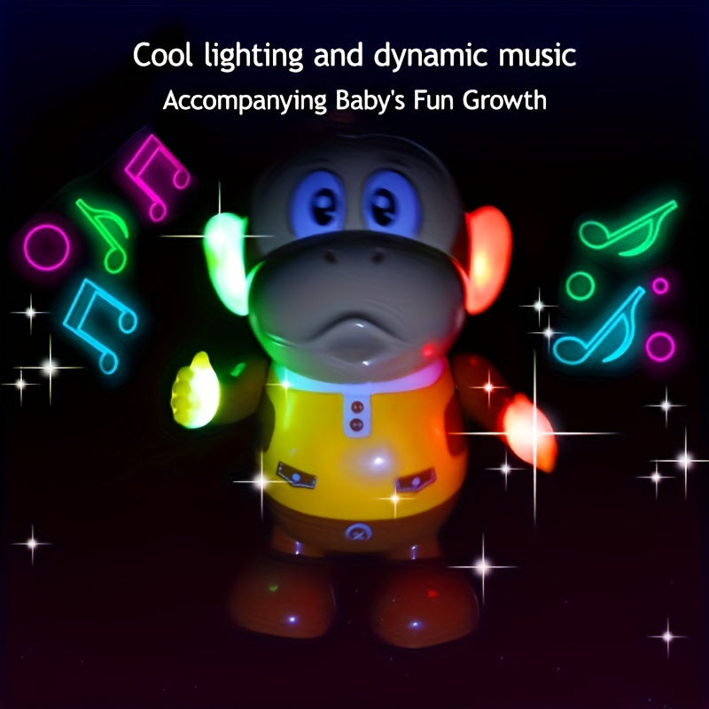 Swinging Monkey Can Walk, Move, Light Up, Music Dance, Head-Shaking Robot