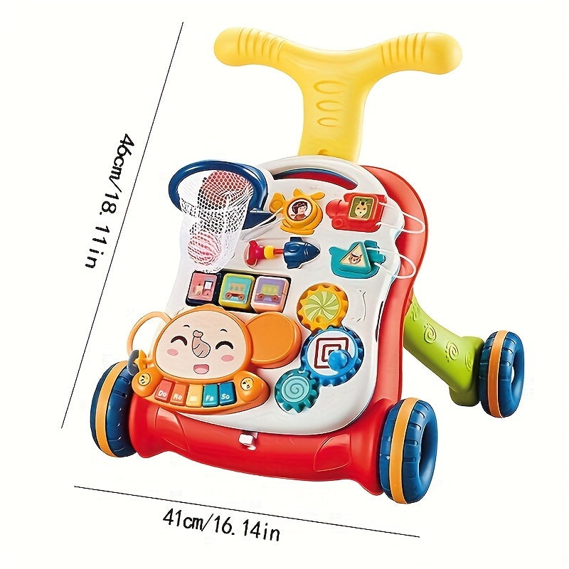 Infant Sit-to-stand Walker, 3-in-1 Baby Walker Toys