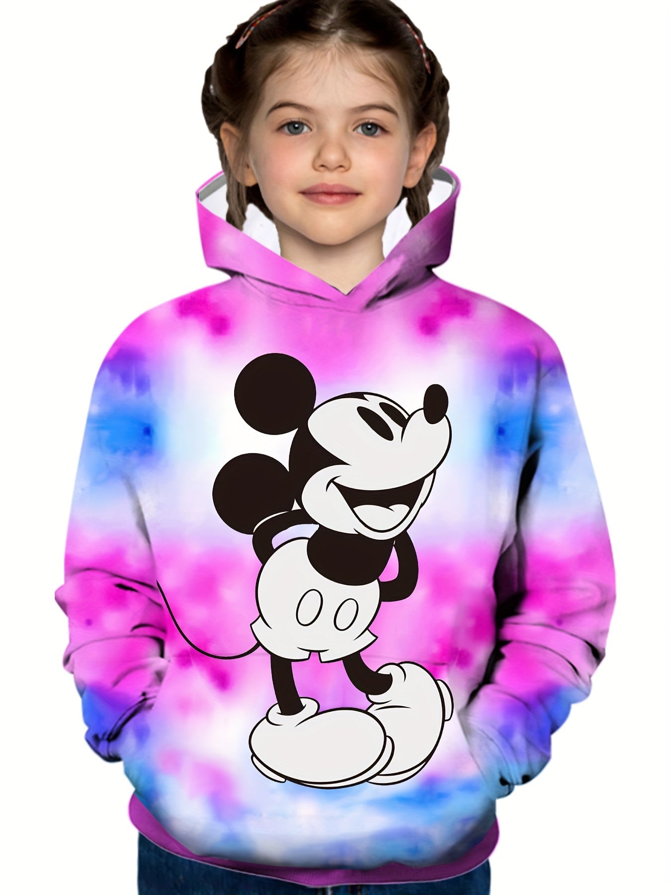 Casual Hoodie, Trendy Tie Dye Hooded Sweatshirt,