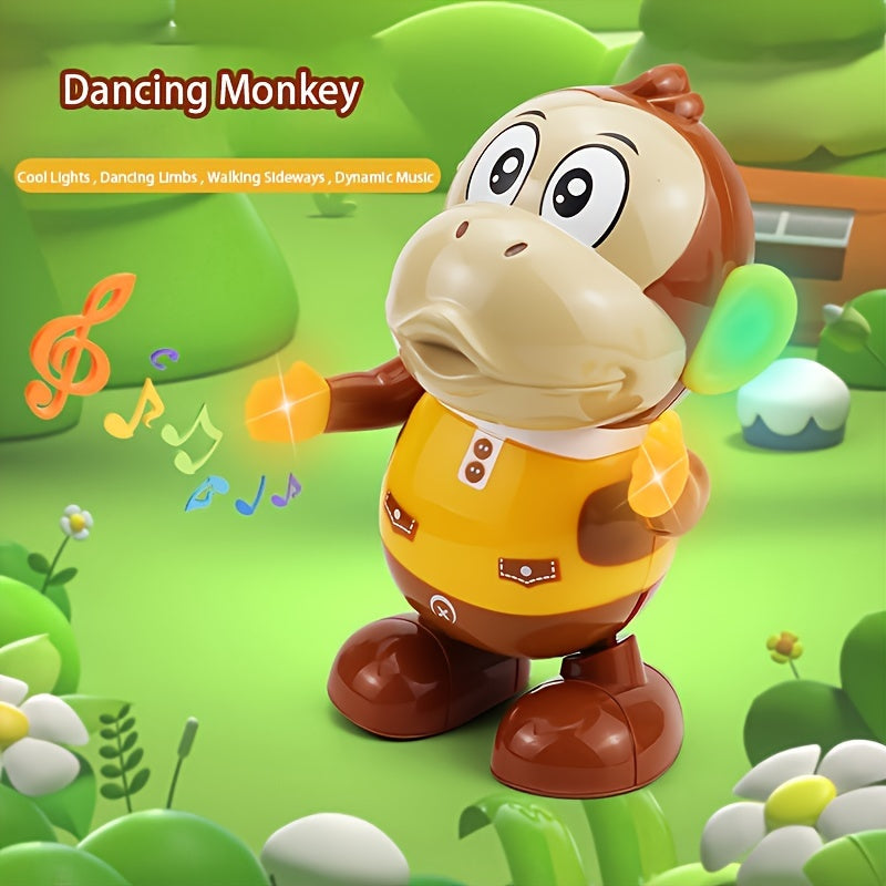 Swinging Monkey Can Walk, Move, Light Up, Music Dance, Head-Shaking Robot