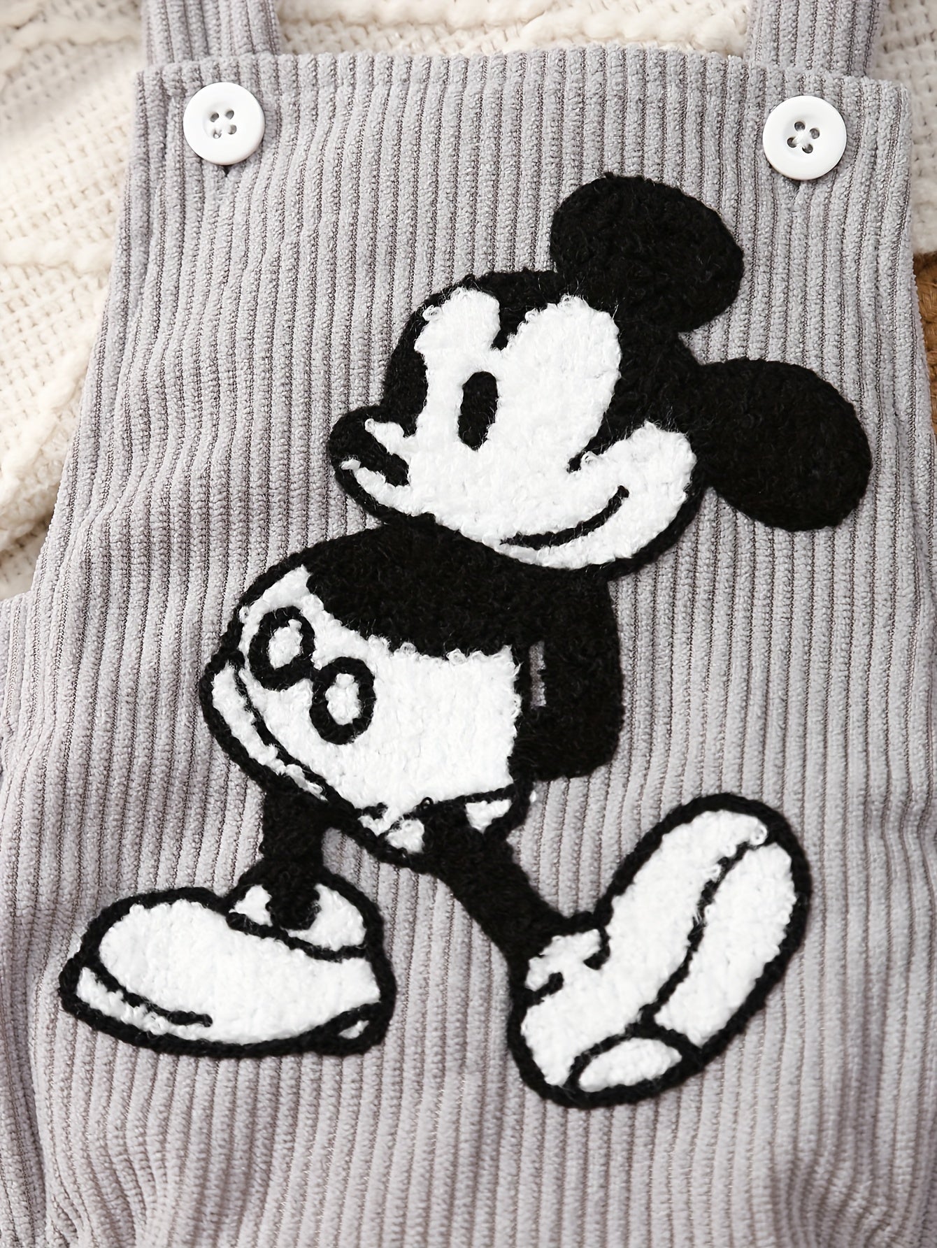 Mouse Embroidered Romper