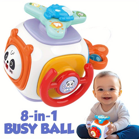 1pc  8-in-1 Busy Ball Cube for Toddlers