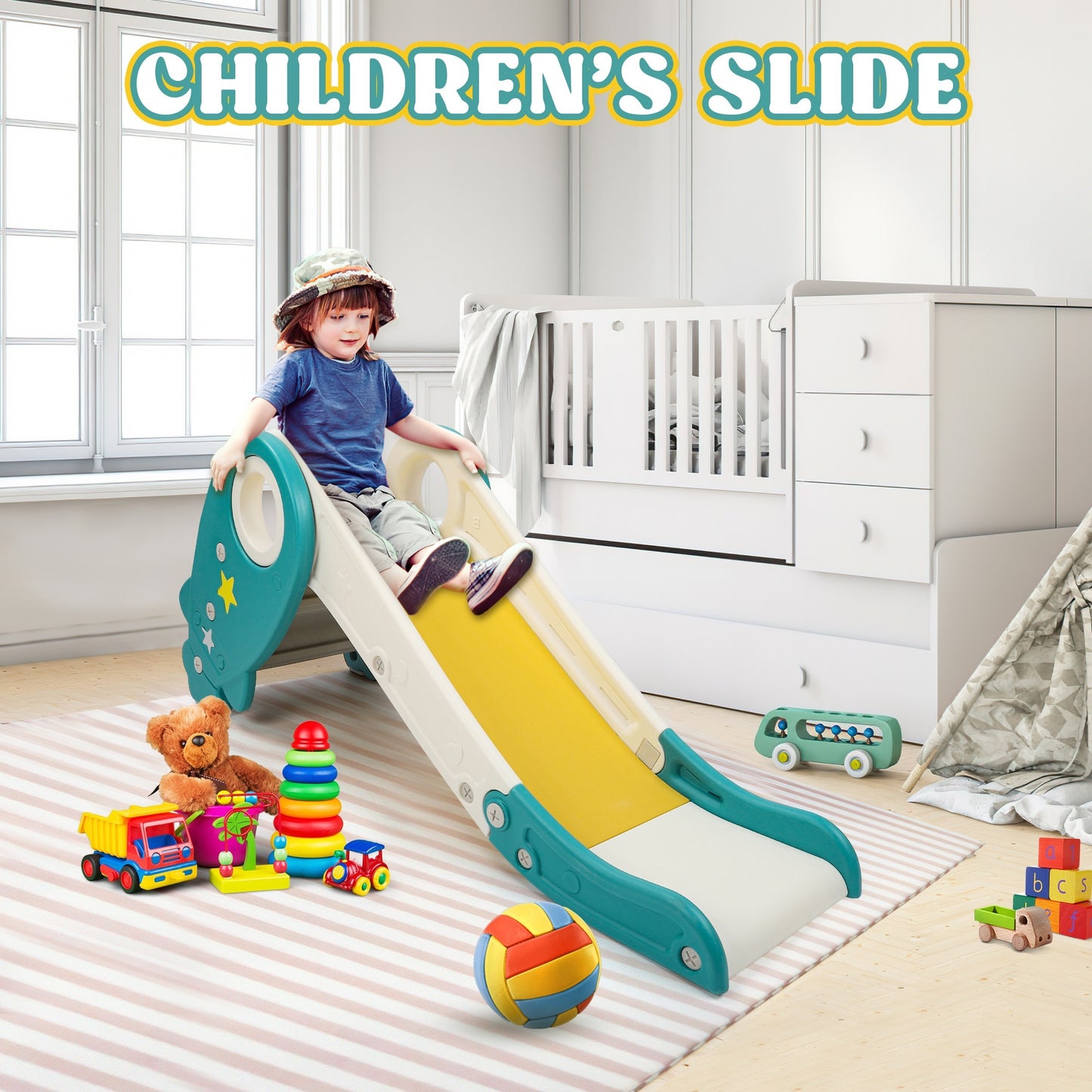 Indoor Outdoor Slide For Toddlers Age 1-3