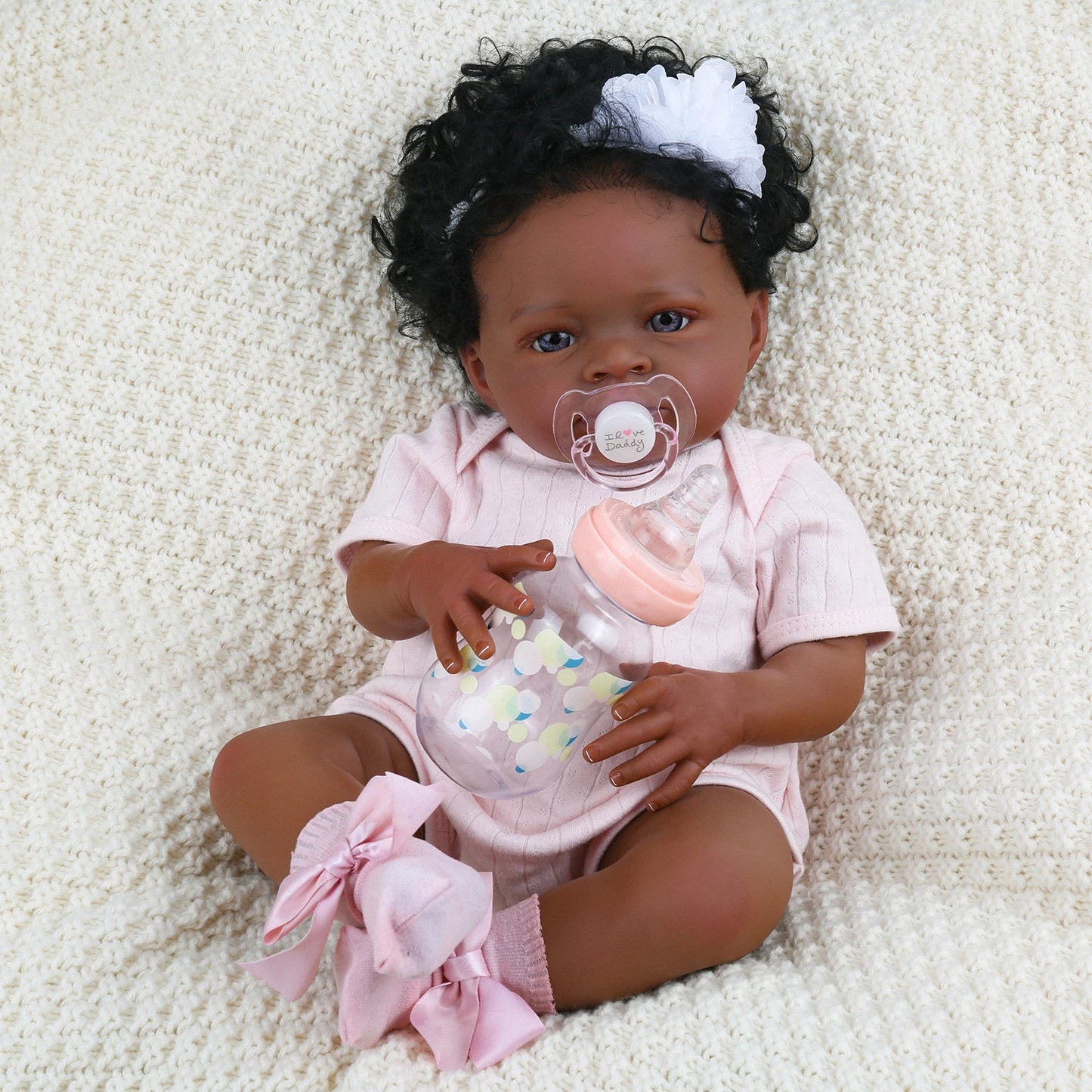 Reborn Baby Dolls Black - 20 Inch