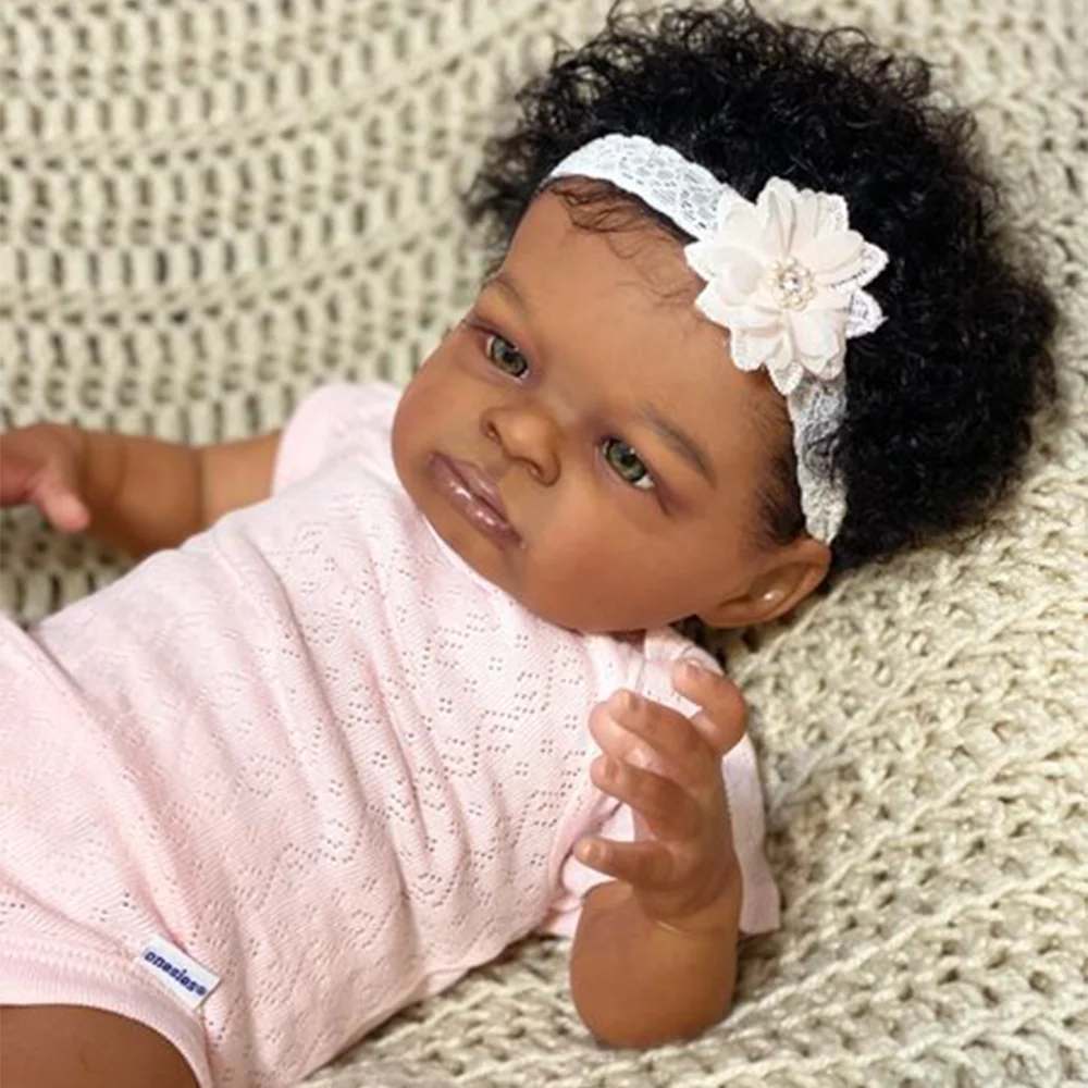 Reborn Baby Dolls Black - 20 Inch