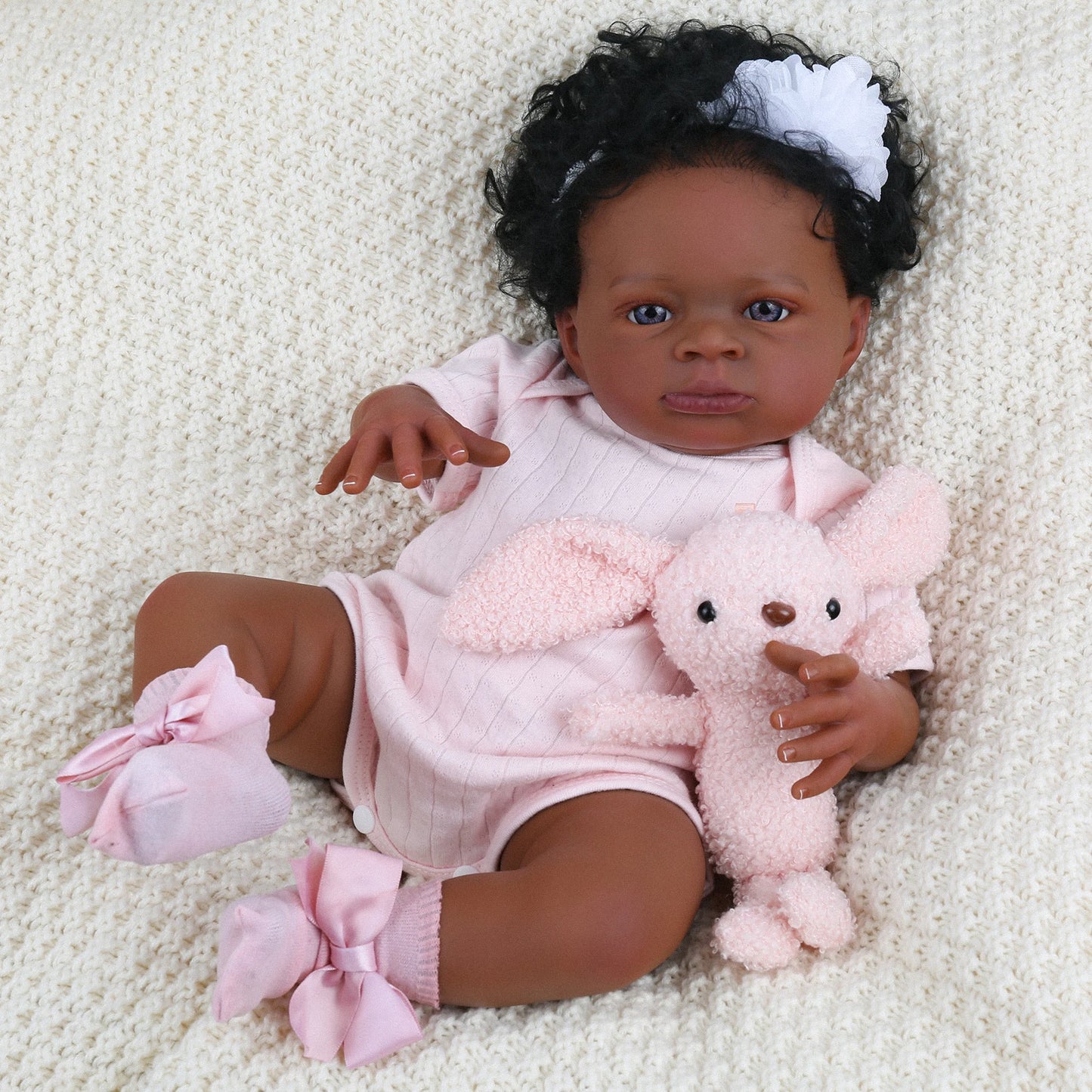 Reborn Baby Dolls Black - 20 Inch