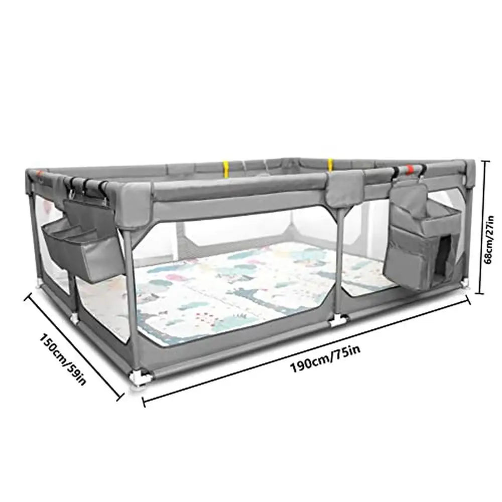 Play Yard with Storage Bag & Mesh Net 75" x 59"