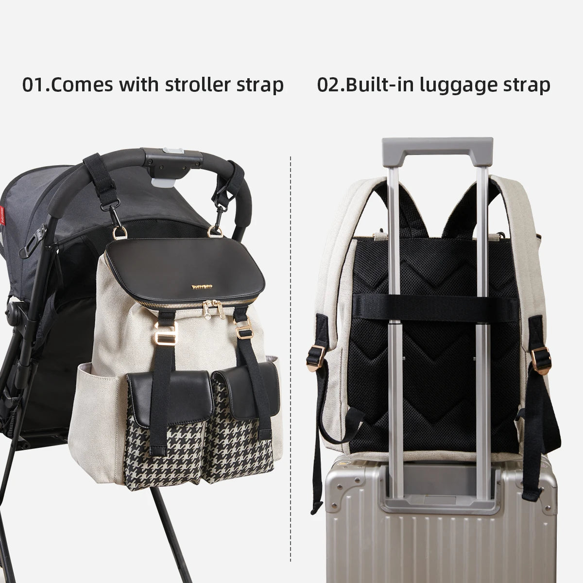 Diaper Bag Backpack with Changing Pad