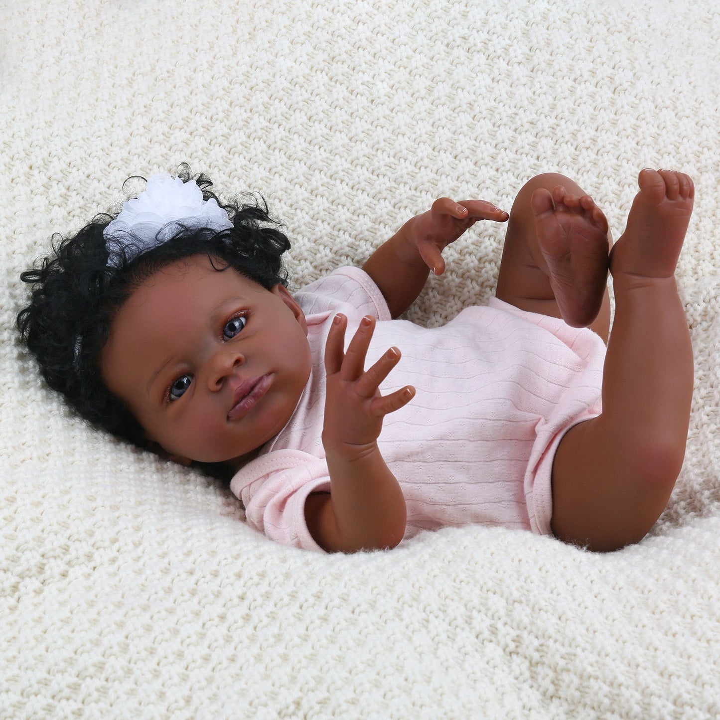 Reborn Baby Dolls Black - 20 Inch