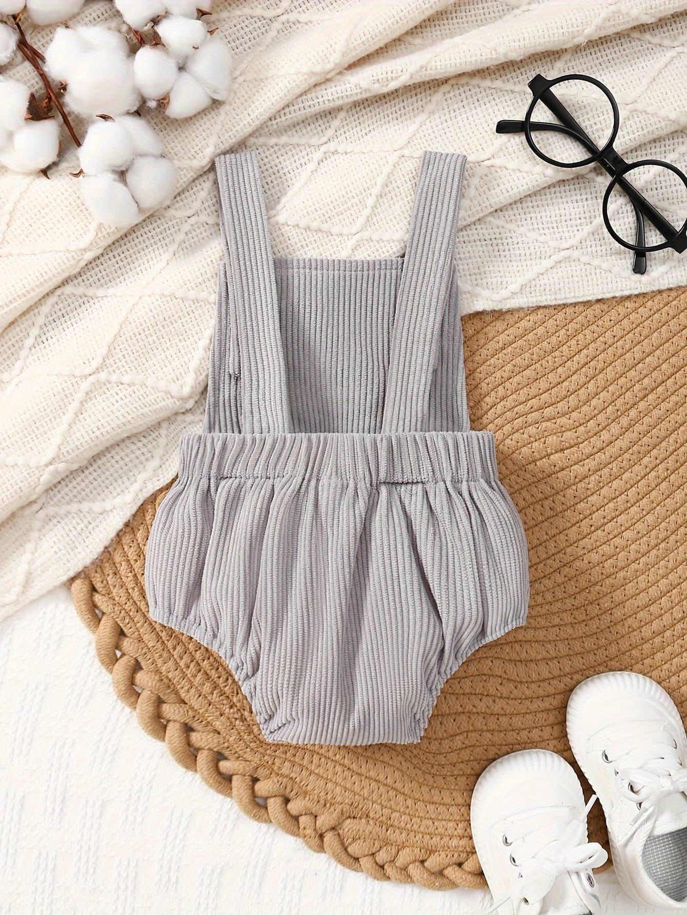 Mouse Embroidered Romper