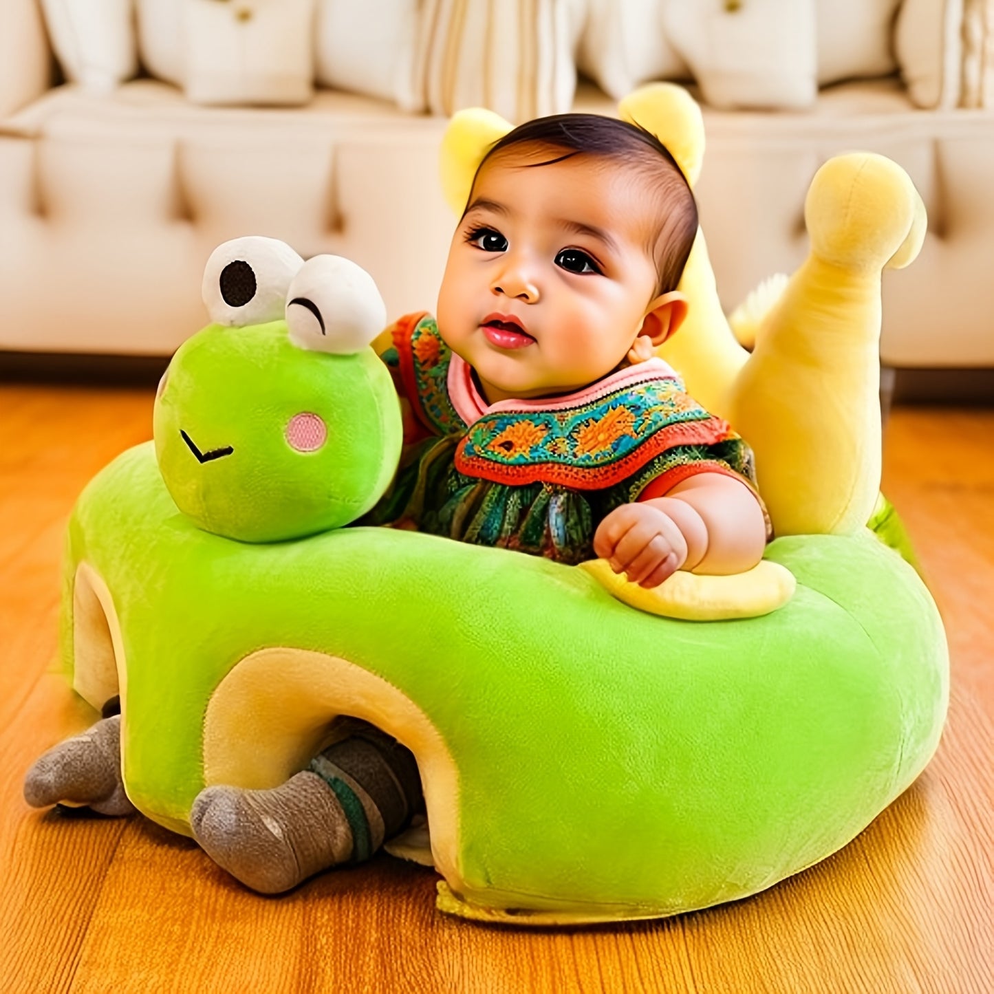 Animal Shape Youngsters Floor Seat Learn to Sit Lounger