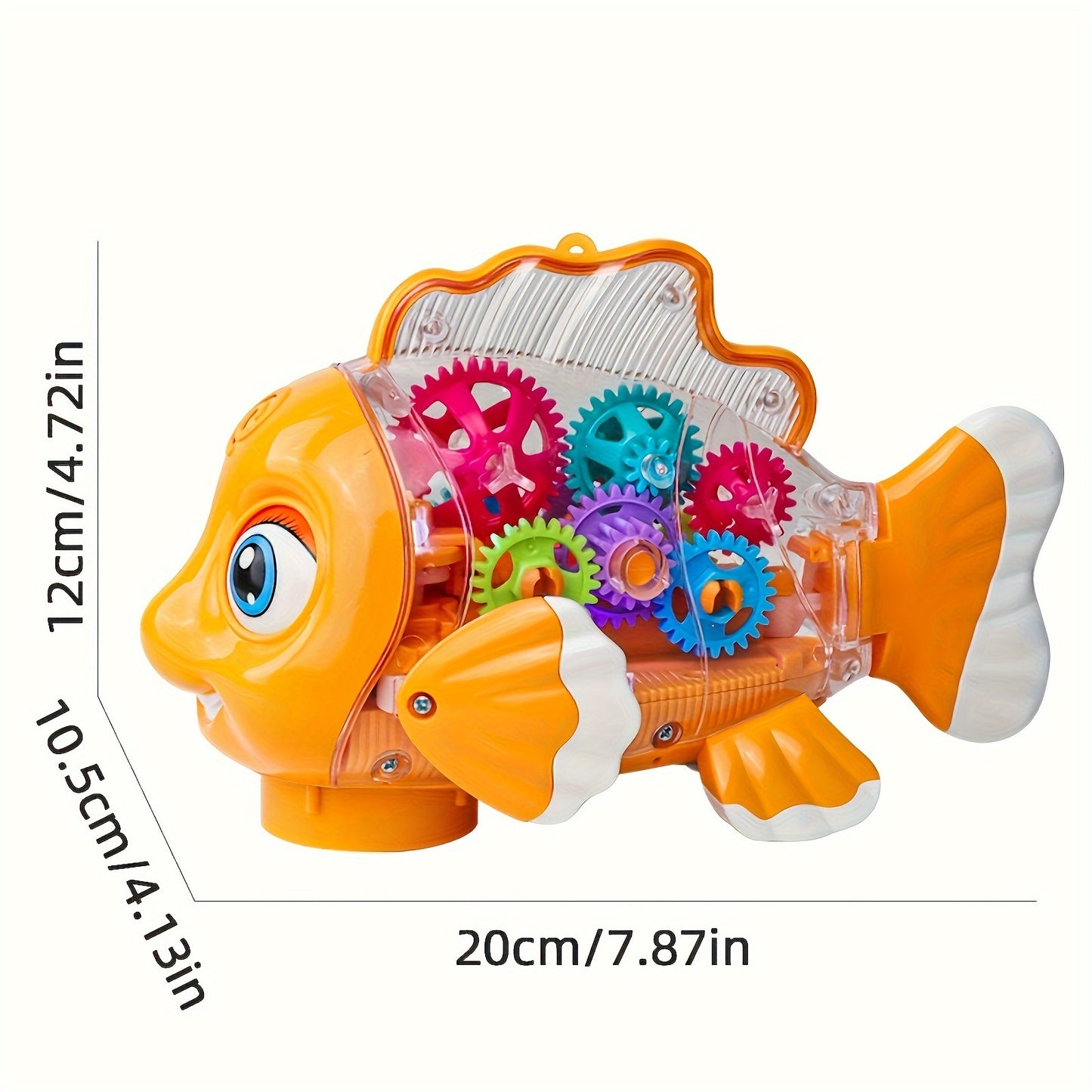 Clown Fish Swinging Fish Toy,with Light Music