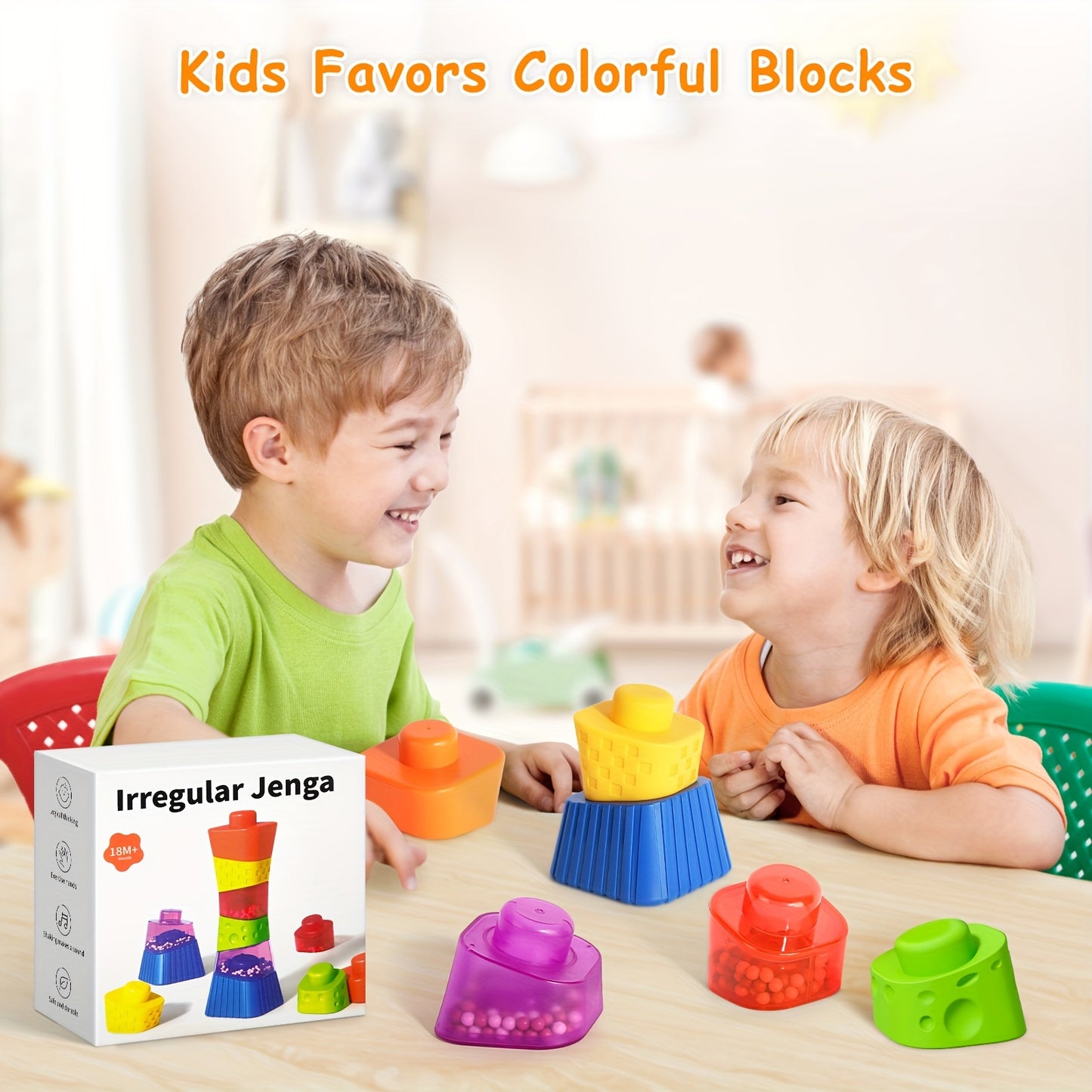 6pcs Soft Stacking Building Block