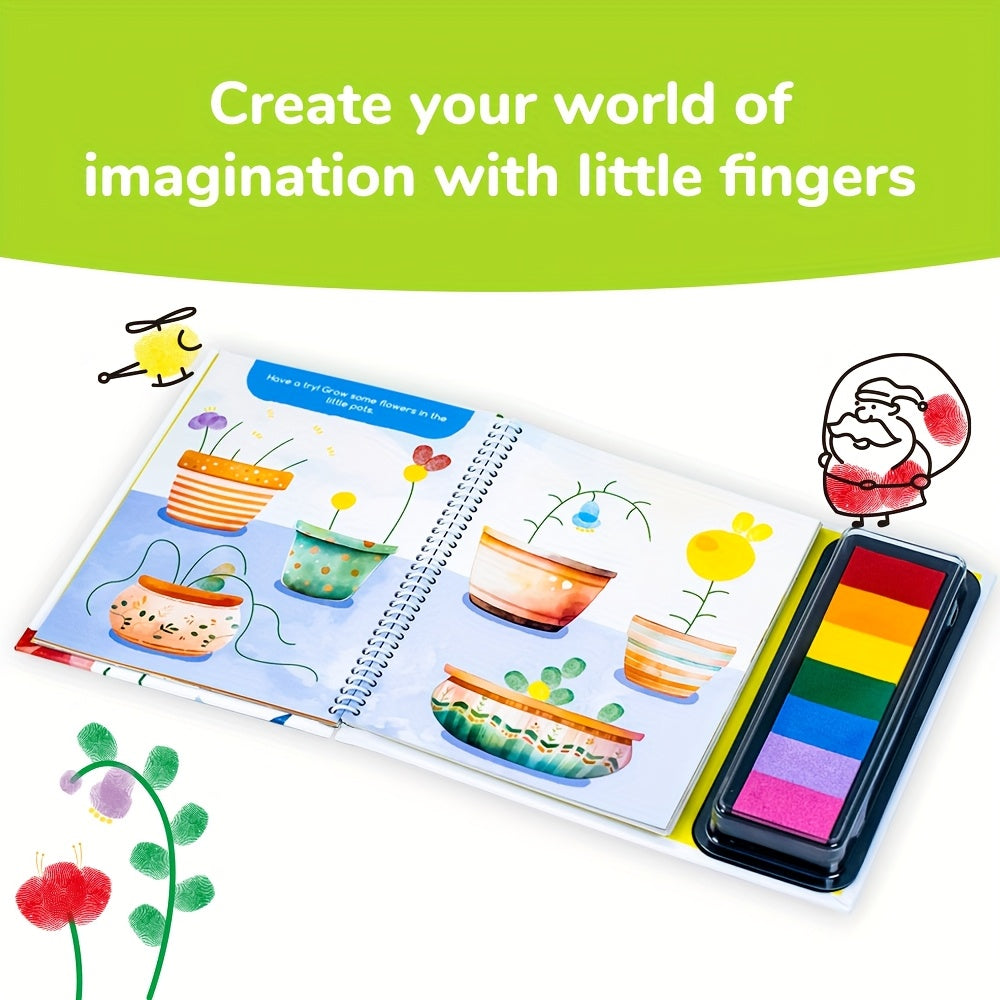 Coloring Book for Finger Painting,