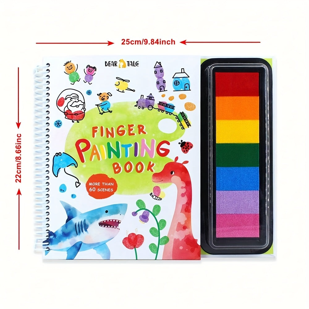 Coloring Book for Finger Painting,