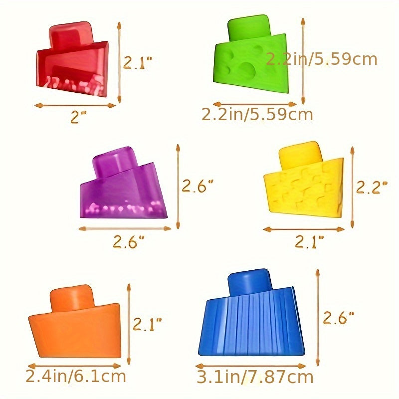 6pcs Soft Stacking Building Block