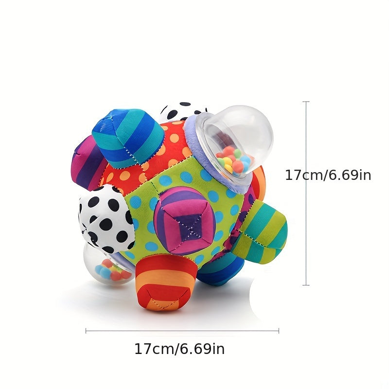 Tactile Sensory Three-dimensional Rattle Cloth Ball