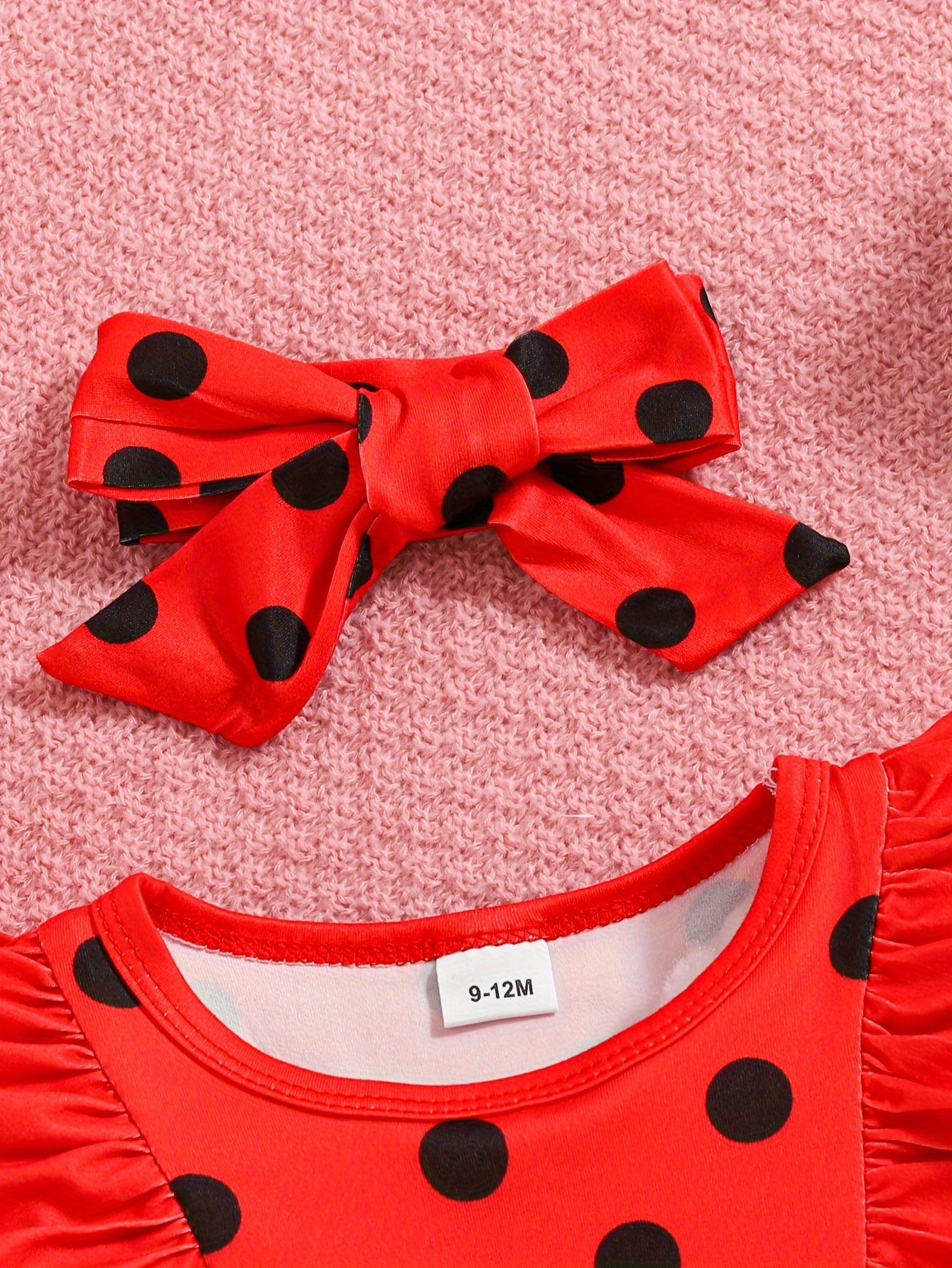 Ladybug Polyester Layette Set for Toddlers & Baby Girls -