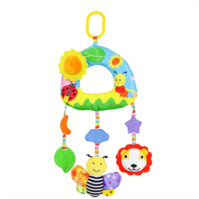 Plush Toy Car Hanging Bed Bell Soothing Toy,