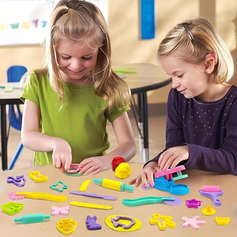 Dough Playset with Animal Shapes and Utensils