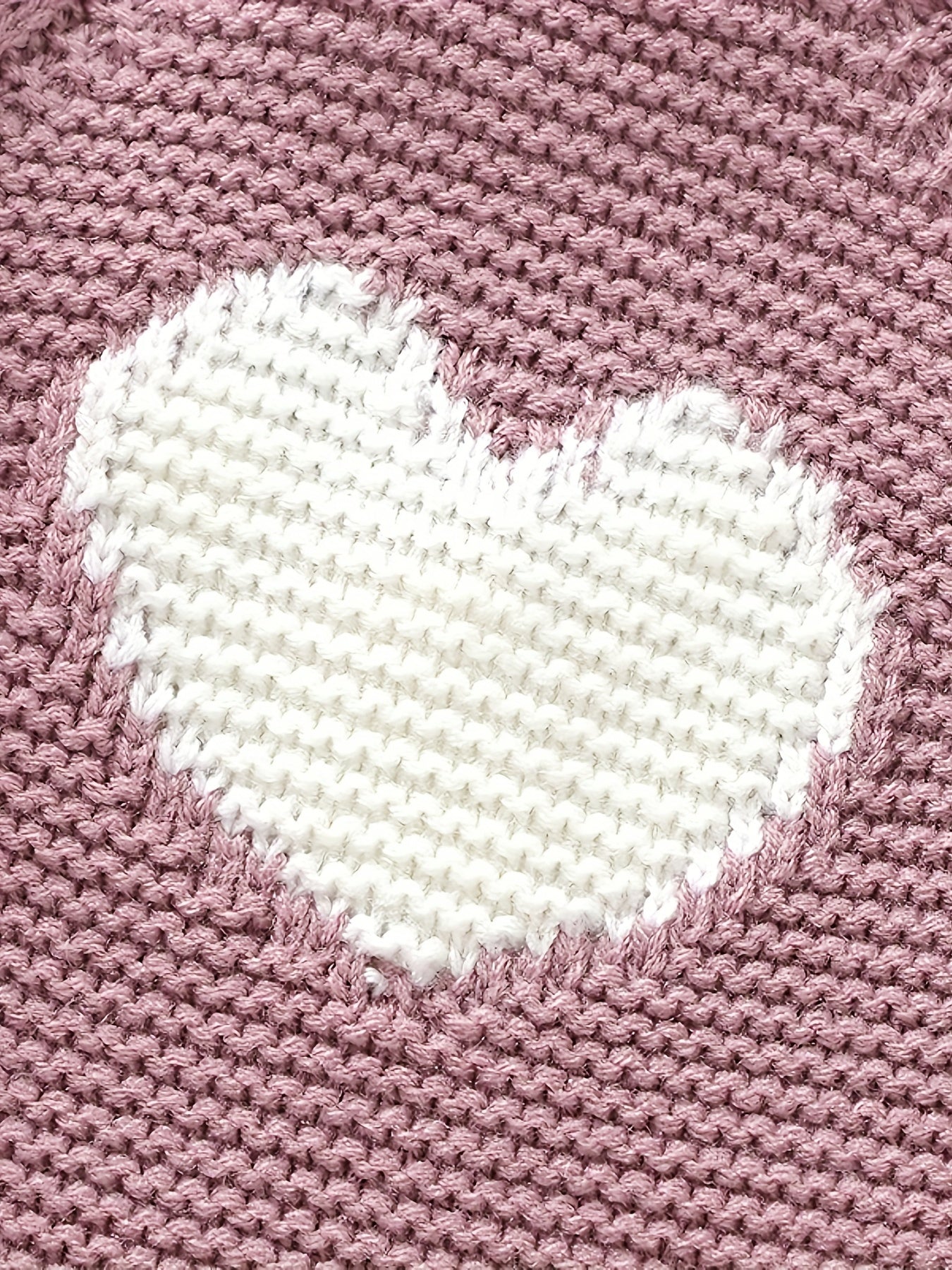 Baby Boy's Heart Jacquard Cable Knit Bodysuit,
