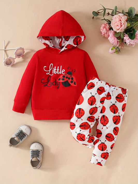 2pcs  Hoodie + Casual Pants,