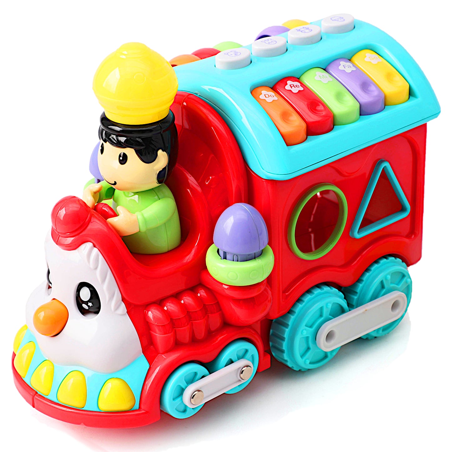 -Interactive Musical Learning Toy with Cartoon Design (4pcs blocks included)