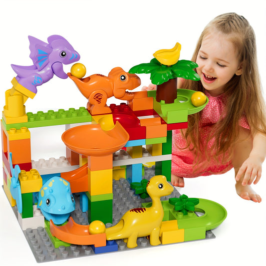 Racetrack Building Blocks Dinosaur Toys