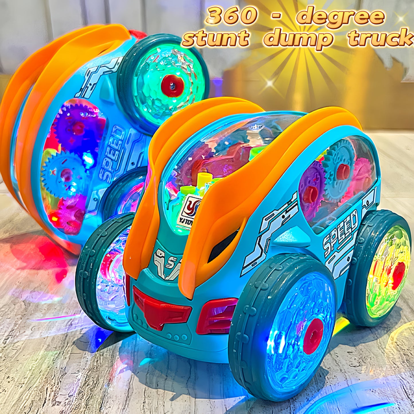 Dump Truck Toy with Colorful Lights And Music,