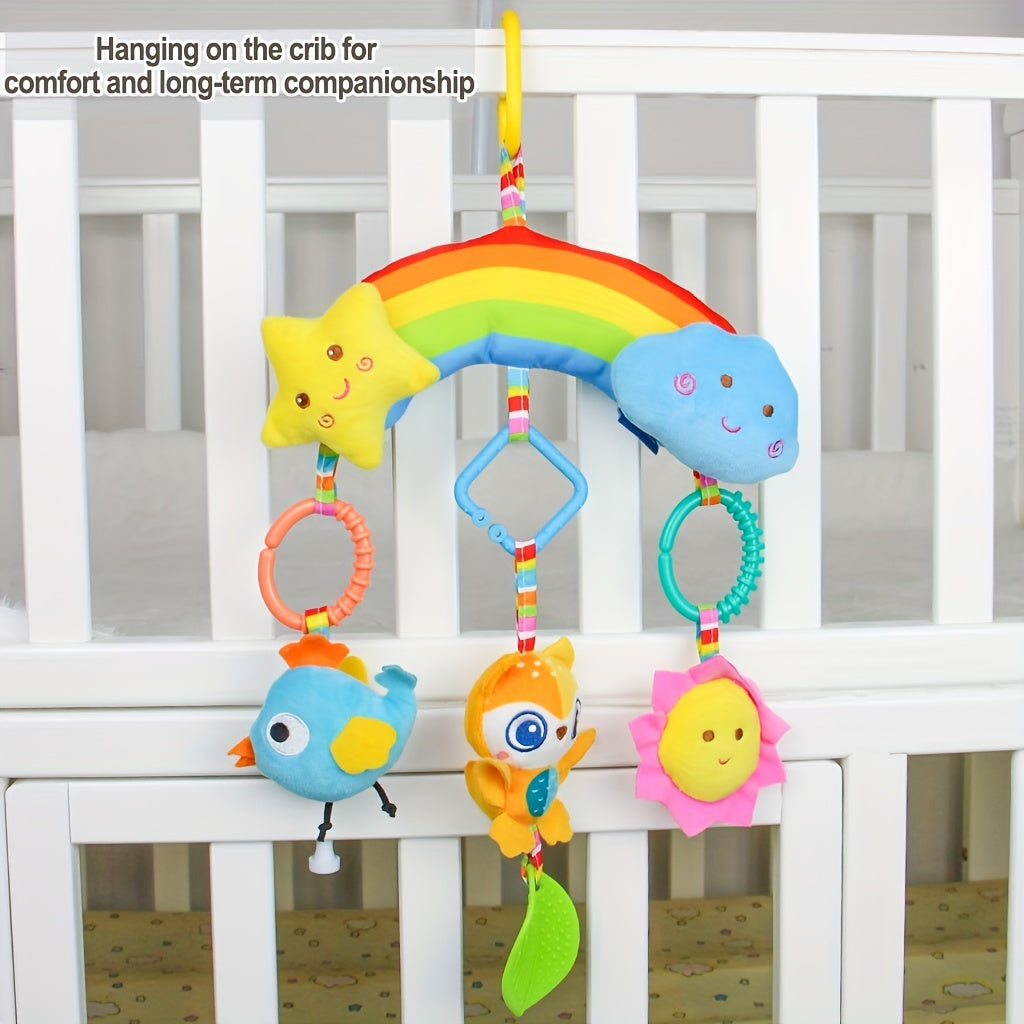 Plush Toy Car Hanging Bed Bell Soothing Toy,